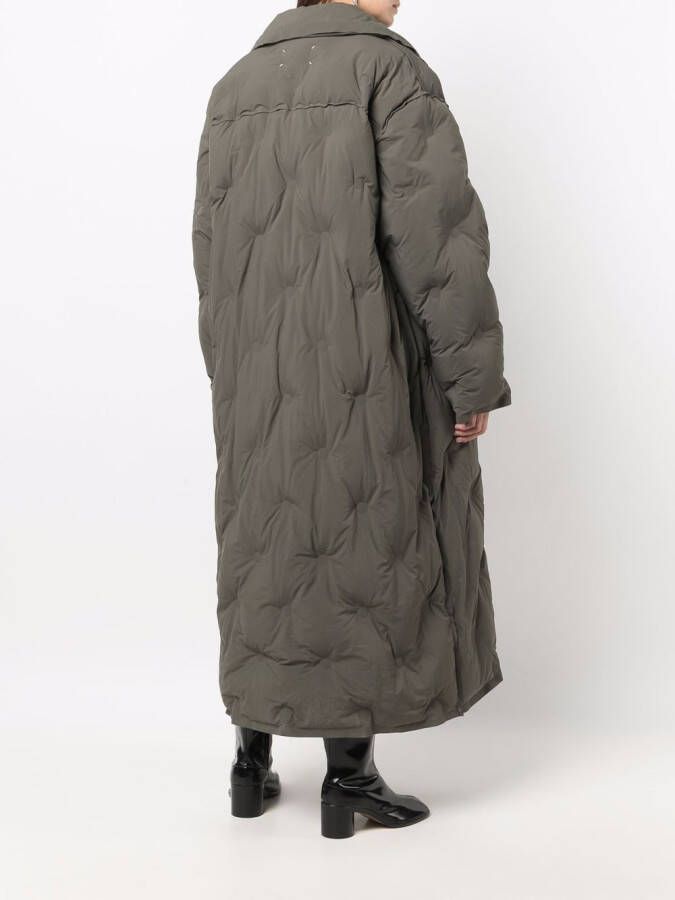 Maison Margiela Mantel met dubbele rij knopen Groen