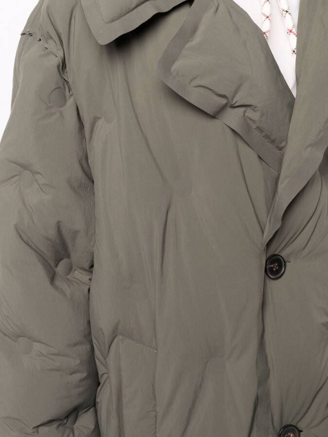 Maison Margiela Mantel met dubbele rij knopen Groen
