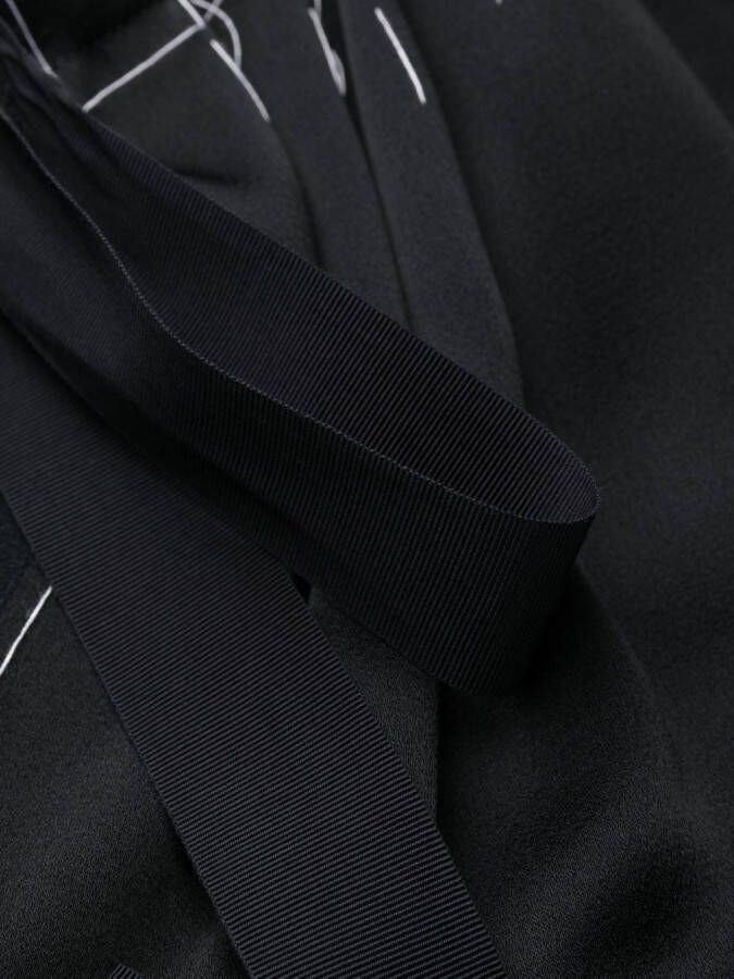 Maison Margiela Crêpe satijnen maxi-jurk Blauw