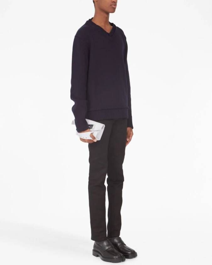 Maison Margiela Snatched Classique medium clutch Paars