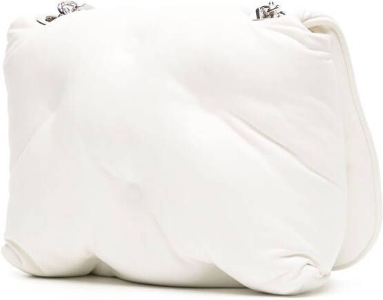Maison Margiela Glam Slam kleine schoudertas met omslag Wit
