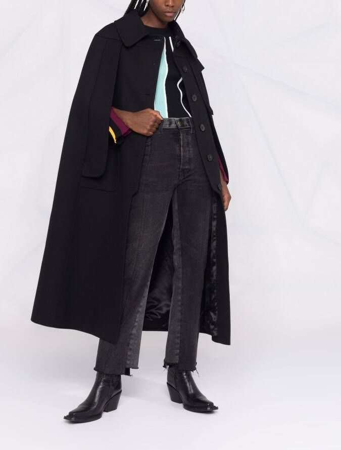 Maison Margiela Mouwloze mantel Zwart