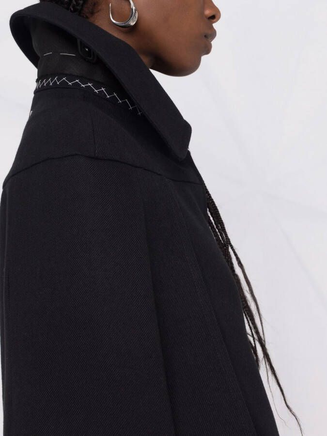 Maison Margiela Mouwloze mantel Zwart