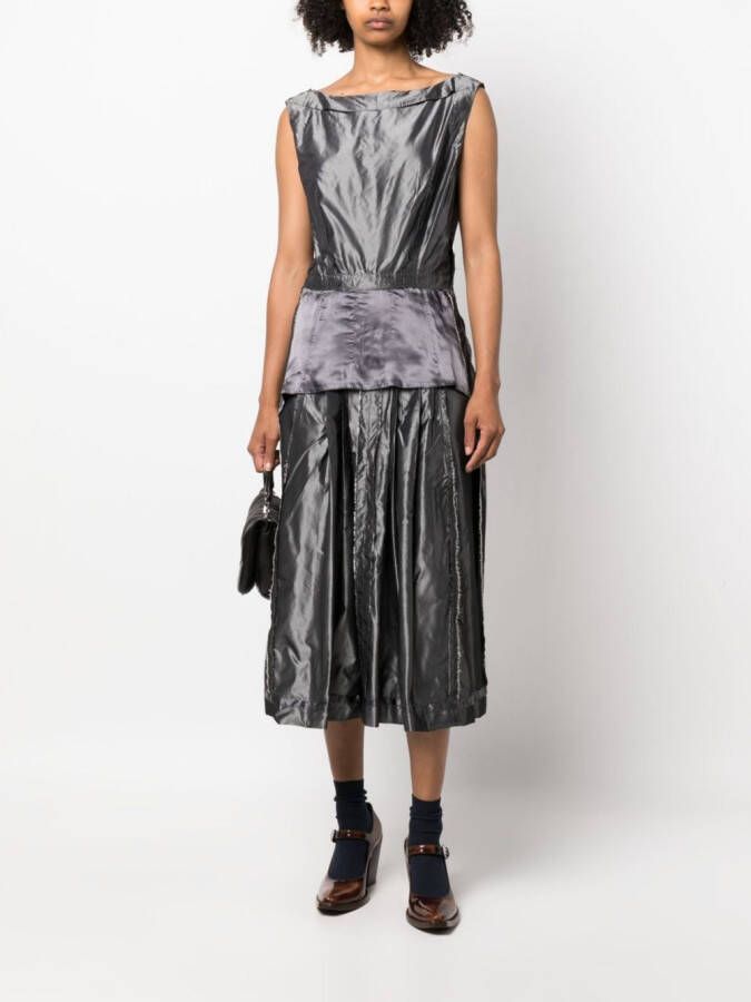 Maison Margiela Mouwloze midi-jurk Grijs