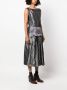 Maison Margiela Mouwloze midi-jurk Grijs - Thumbnail 3