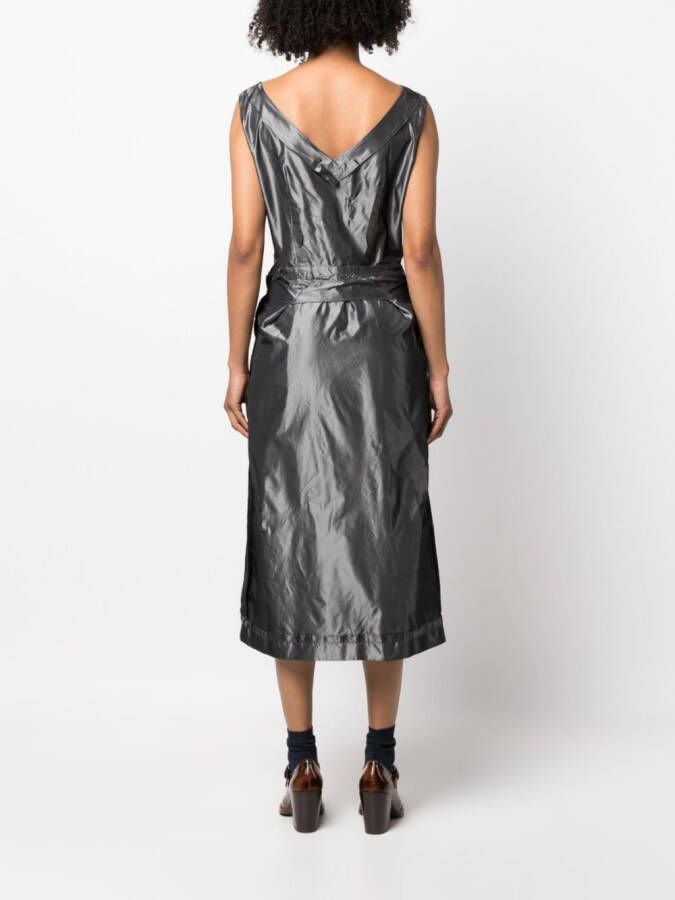 Maison Margiela Mouwloze midi-jurk Grijs