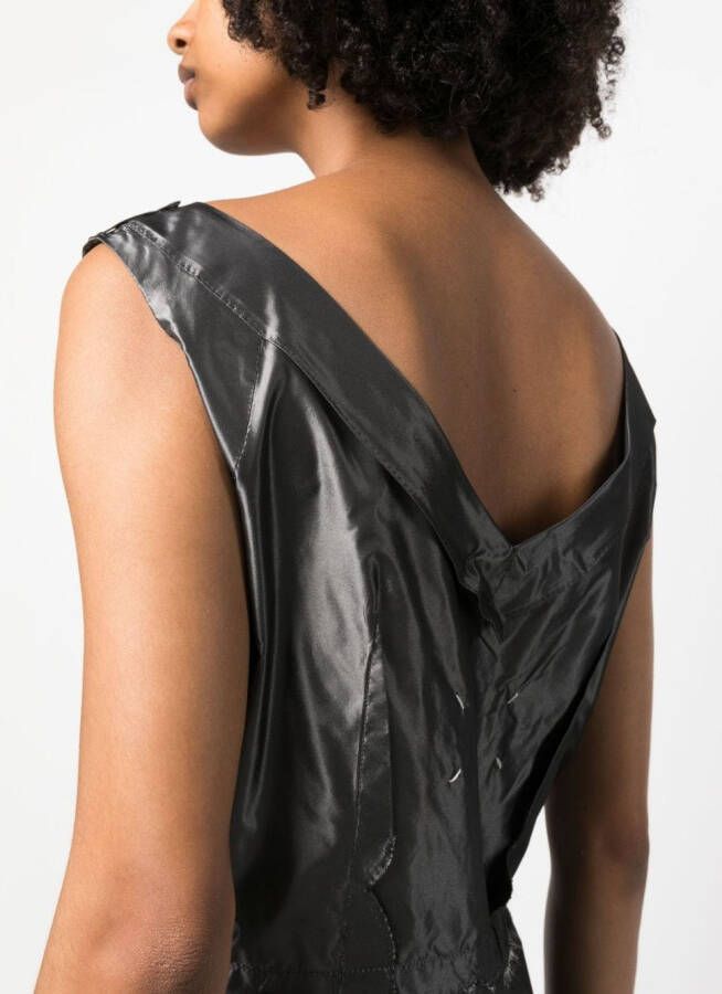 Maison Margiela Mouwloze midi-jurk Grijs