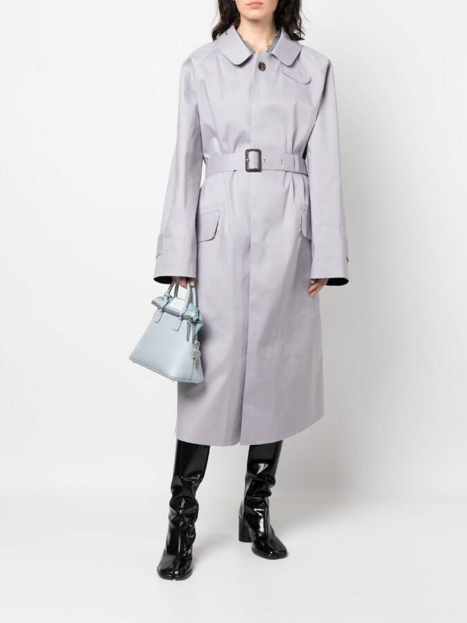Maison Margiela Jas met ceintuur Paars