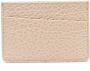 Maison Margiela Leren pasjeshouder met vier stiksels Beige - Thumbnail 2
