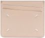 Maison Margiela Leren pasjeshouder met vier stiksels Beige - Thumbnail 2