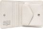 Maison Margiela Leren portemonnee met stiksels Grijs - Thumbnail 3