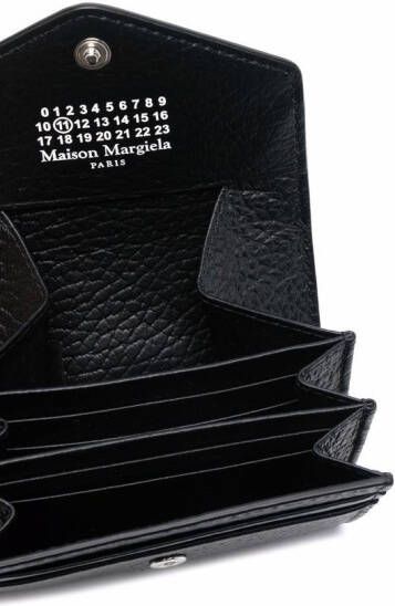 Maison Margiela Accordion leren portemonnee Zwart
