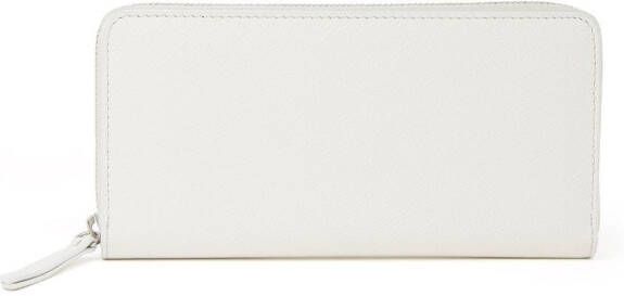 Maison Margiela Portemonnee met rits en stiksels Wit