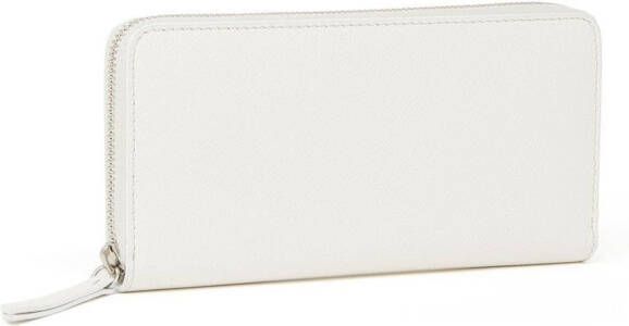 Maison Margiela Portemonnee met rits en stiksels Wit