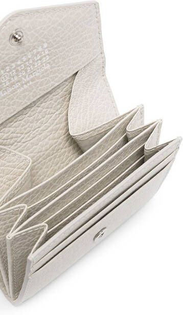 Maison Margiela Accordion leren portemonnee Beige