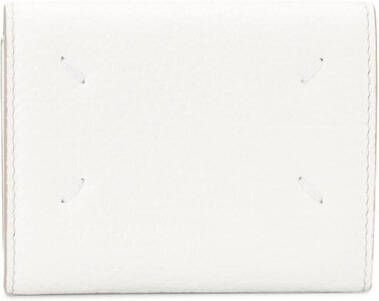 Maison Margiela Accordion leren portemonnee Wit