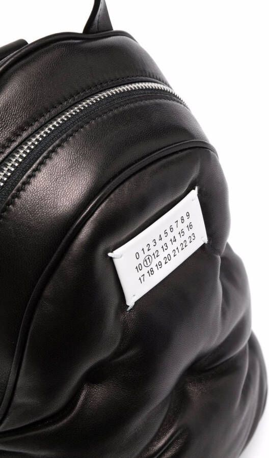 Maison Margiela Glam Slam gevoerde rugzak Zwart