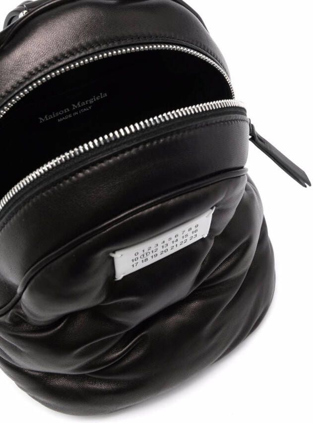 Maison Margiela Glam Slam gevoerde rugzak Zwart
