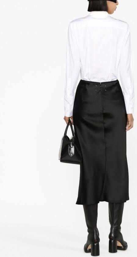 Maison Margiela Satijnen rok Zwart