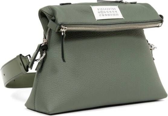 Maison Margiela Zachte 5AC leren shopper Groen