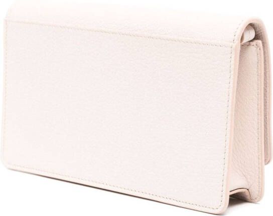 Maison Margiela Recicla leren portemonnee met ketting Roze