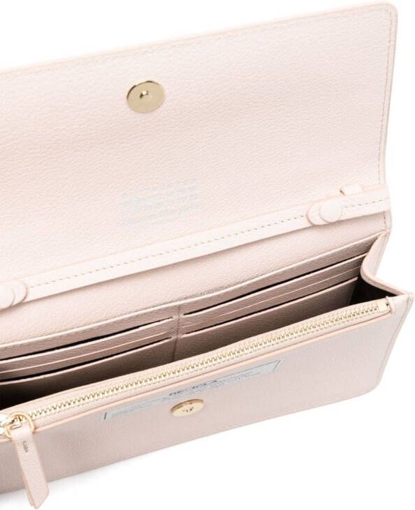 Maison Margiela Recicla leren portemonnee met ketting Roze