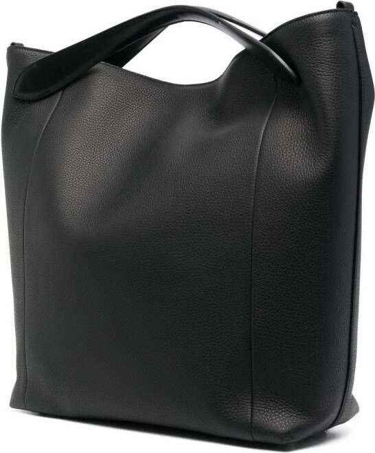 Maison Margiela Zachte 5AC leren shopper Zwart