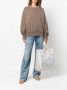 Maison Margiela Glam Slam shopper met print Beige - Thumbnail 2