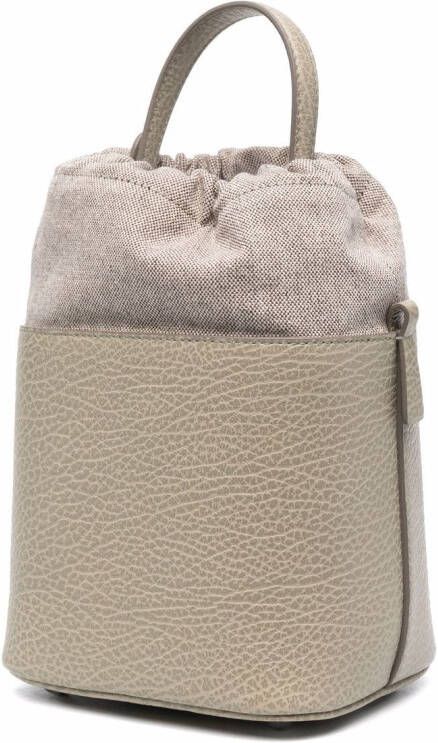 Maison Margiela 5AC kleine bucket-tas Beige