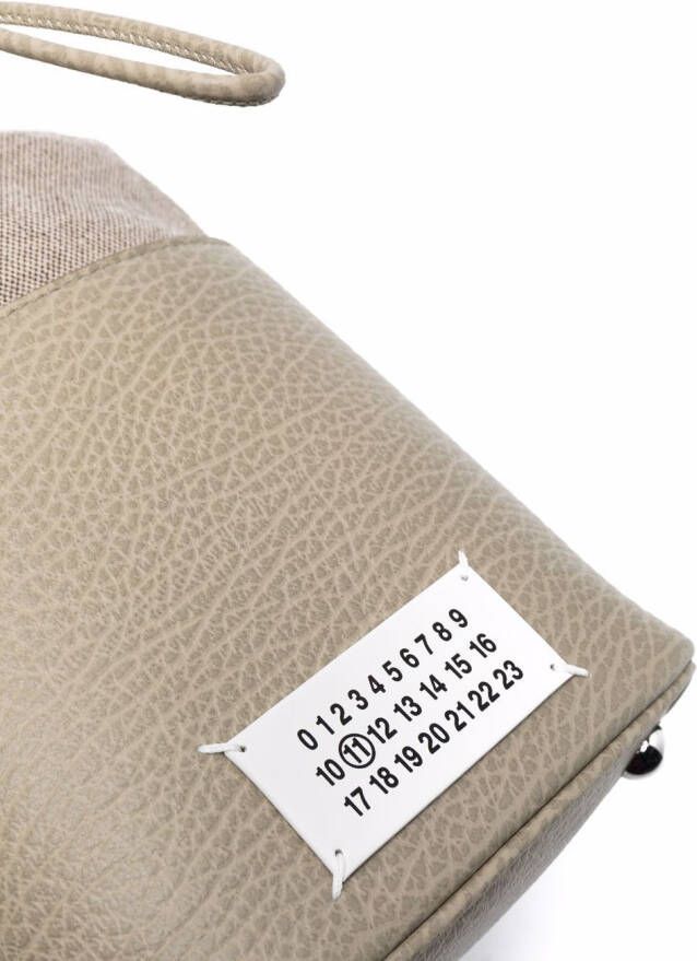 Maison Margiela 5AC kleine bucket-tas Beige