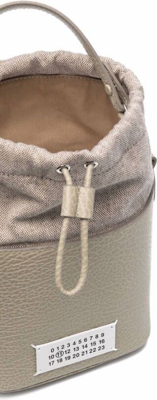 Maison Margiela 5AC kleine bucket-tas Beige
