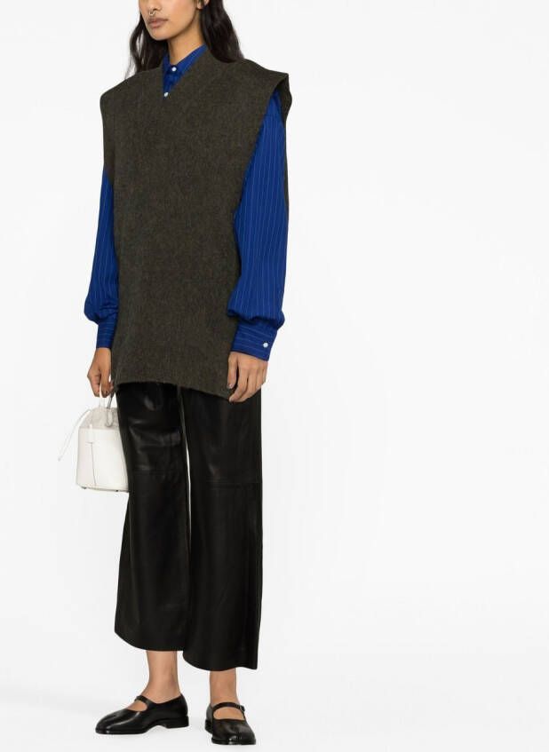 Maison Margiela Mouwloze top Groen