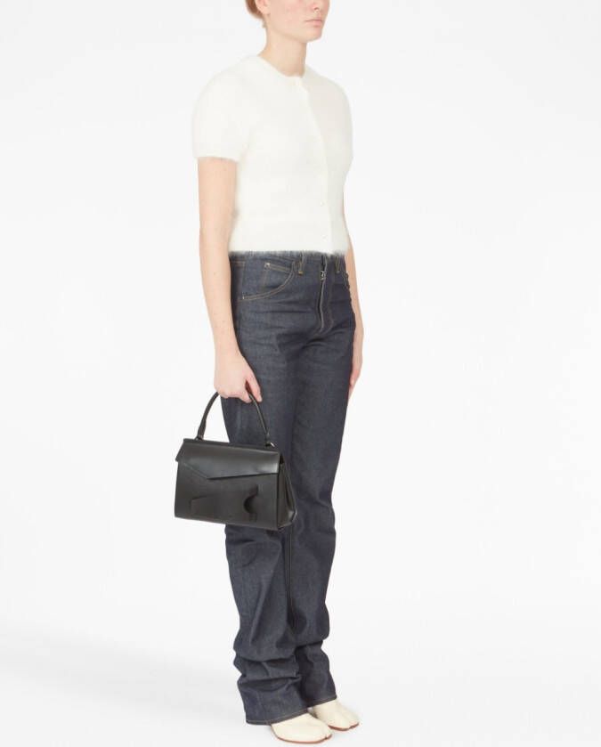 Maison Margiela Snatched leren shopper Zwart