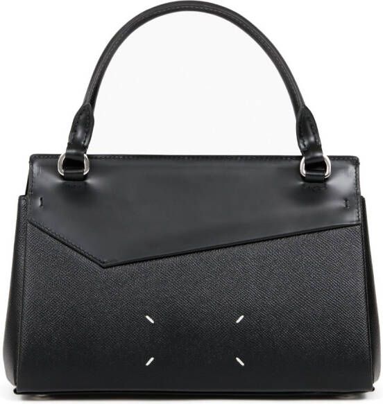 Maison Margiela Snatched leren shopper Zwart