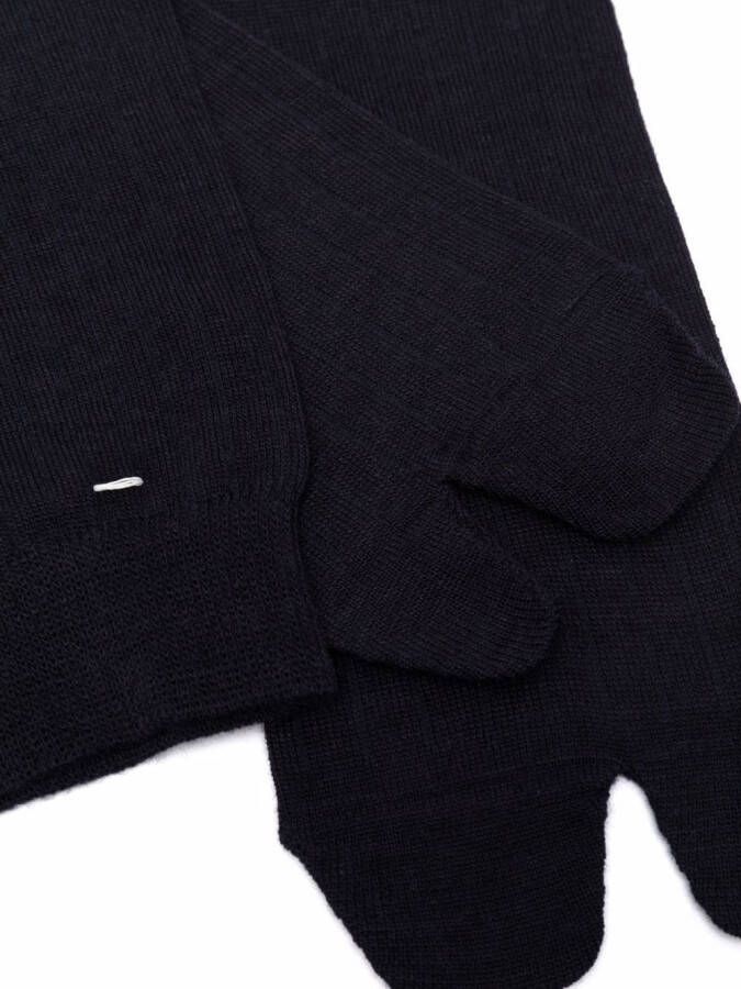 Maison Margiela Tabi lange sokken Blauw