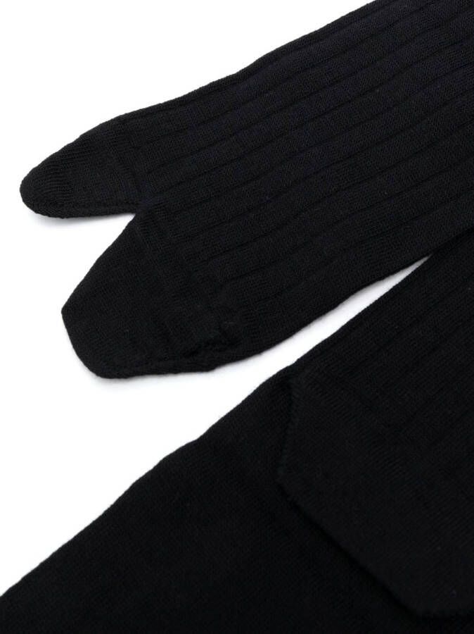 Maison Margiela Tabi lange sokken Zwart
