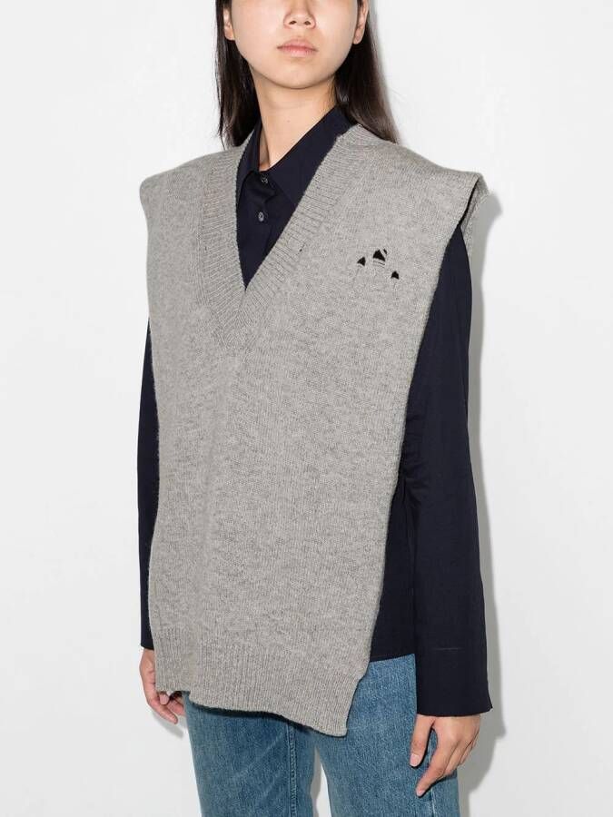 Maison Margiela Spencer met ronde hals Grijs