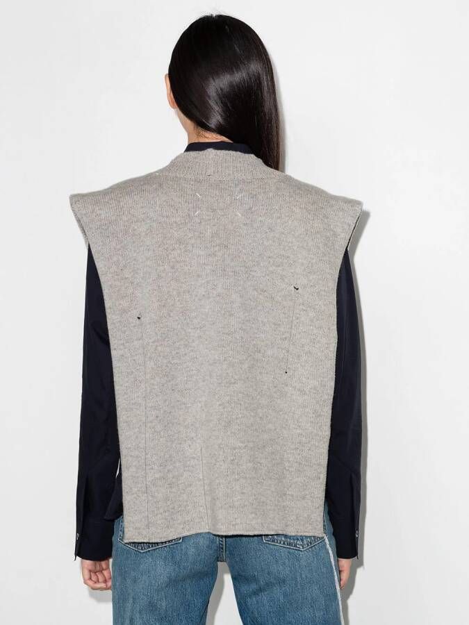 Maison Margiela Spencer met ronde hals Grijs