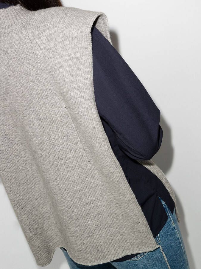 Maison Margiela Spencer met ronde hals Grijs
