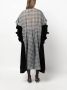 Maison Margiela Spliced geruite midi-jurk Zwart - Thumbnail 4