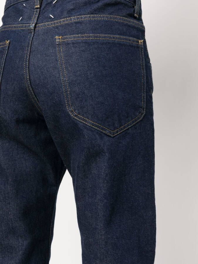 Maison Margiela Mid waist straight jeans Blauw