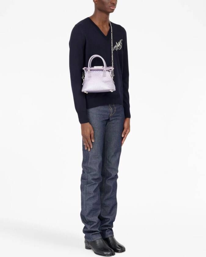 Maison Margiela 5AC Cinema Inferno kleine schoudertas Zilver