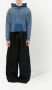 Maison Margiela Hoodie met gerafelde rand van biologisch katoen Blauw - Thumbnail 2