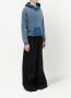 Maison Margiela Hoodie met gerafelde rand van biologisch katoen Blauw - Thumbnail 3