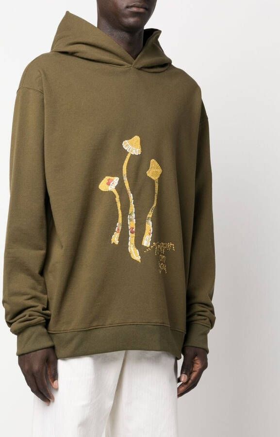Maison Margiela Sweater met capuchon Groen