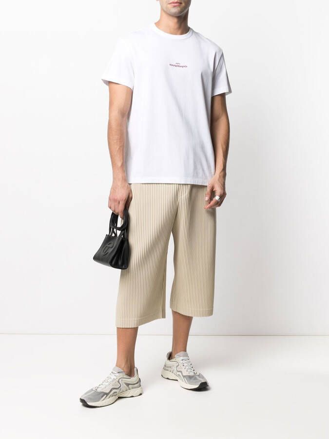Maison Margiela T-shirt met geborduurd logo Wit