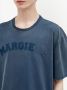 Maison Margiela Jersey T-shirt met logopatch Blauw - Thumbnail 5