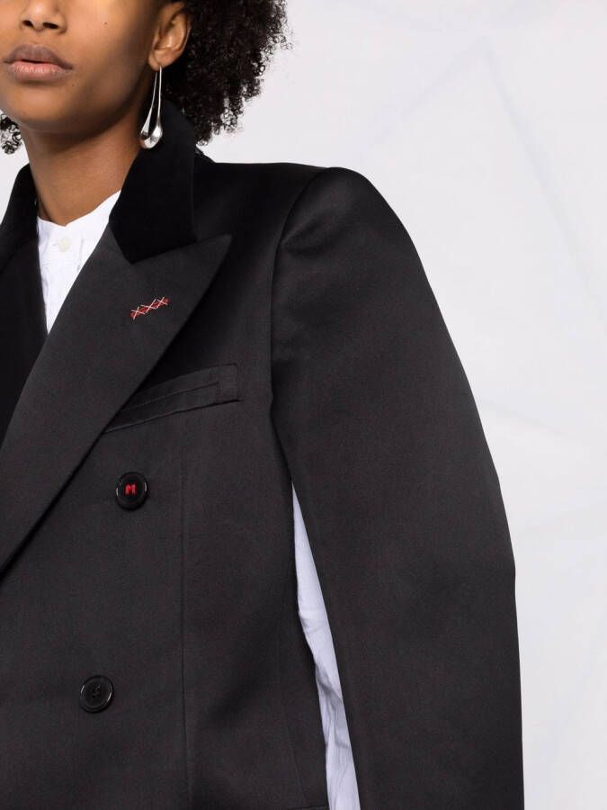 Maison Margiela Trenchcoat met dubbele rij knopen Zwart