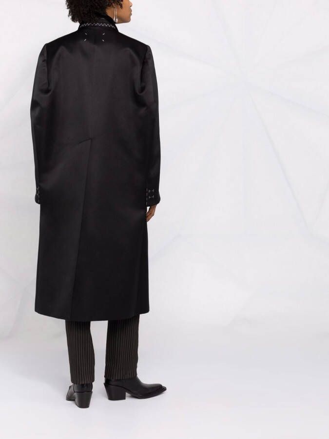 Maison Margiela Trenchcoat met dubbele rij knopen Zwart