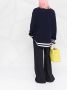 Maison Margiela Trui met geborduurde bloemen Blauw - Thumbnail 4